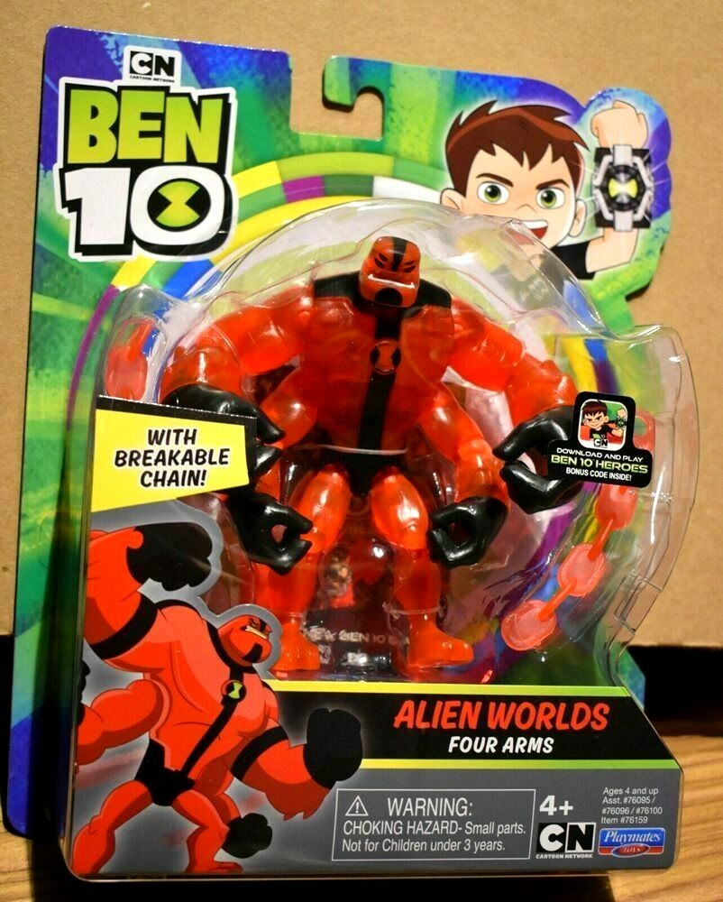 New Playmates Bonus Code BEN 10 Alien Worlds FOUR ARMS 5
