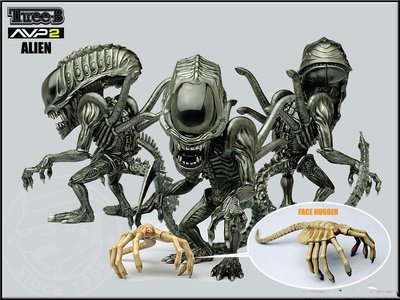 Plastic arts Three-B 3B AVPR set of 3 (predalien, predator and