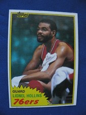 1981-82 Topps Lionel Hollins 76ers card #31 $1 S&H NBA Basketball