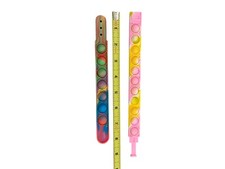 Lot 2 Kids Popit Fidget Wristband Bracelet Popper Stress Relief Sensory Toy Pink