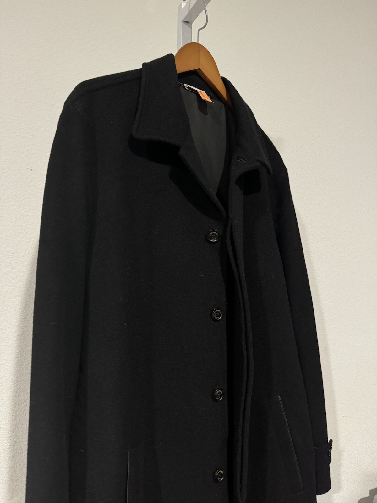 $4995 ERMENEGILDO ZEGNA Size XL/54 Mens Cashmere/Wool Black OverCoat Jacket image 5