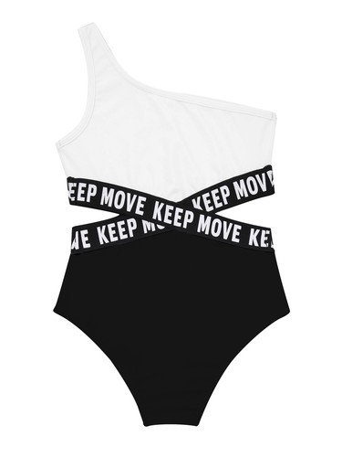 Girls One-Piece Leotard Bodysuit Park Swimsuit Water Diving Printing Surfing - Picture 23 of 99