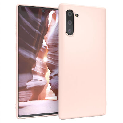 Für Samsung Galaxy Note 10 Hülle Case Silikon Cover Schutz Handy Tasche Rosé