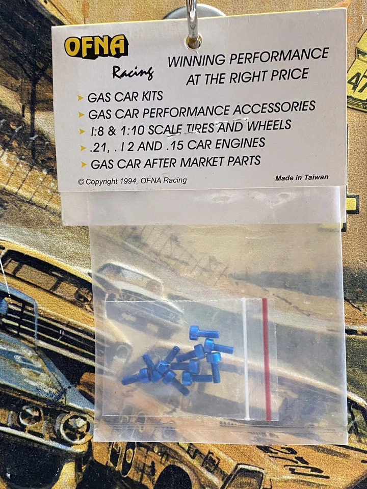 Ofna 10955 Screw Hex Head M3x8 Blue Aluminum NewInPack USA Shipped - Image 2 of 3