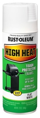 Rust-Oleum 7751830 High Heat Enamel Spray Paint, 12 Ounce (Pack of 1), White 