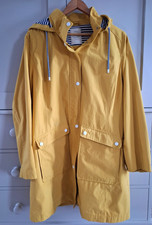 George yellow shower resistant hooded fisherman mac, size 20