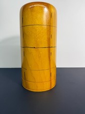 Solid Wood Tallboy Round Cylinder Nantucket Basket Mold Form