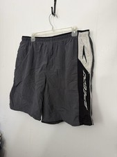 Speedo Mens Swim Trunks XL Gray Board Shorts Mesh Lined Beach Swim Surf