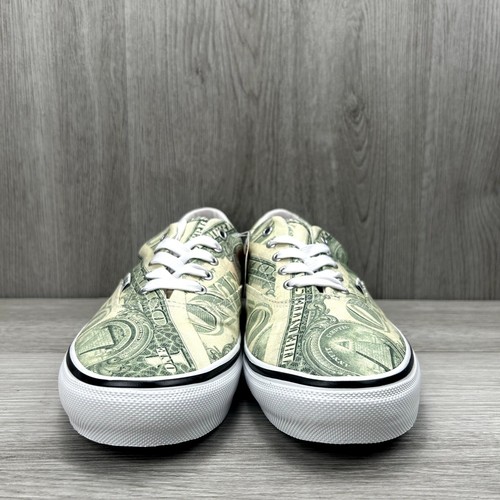 Supreme Vans Dollar Bill Skate Era Green Mens 12 Canvas Sneakers Shoes New - Picture 6 of 12