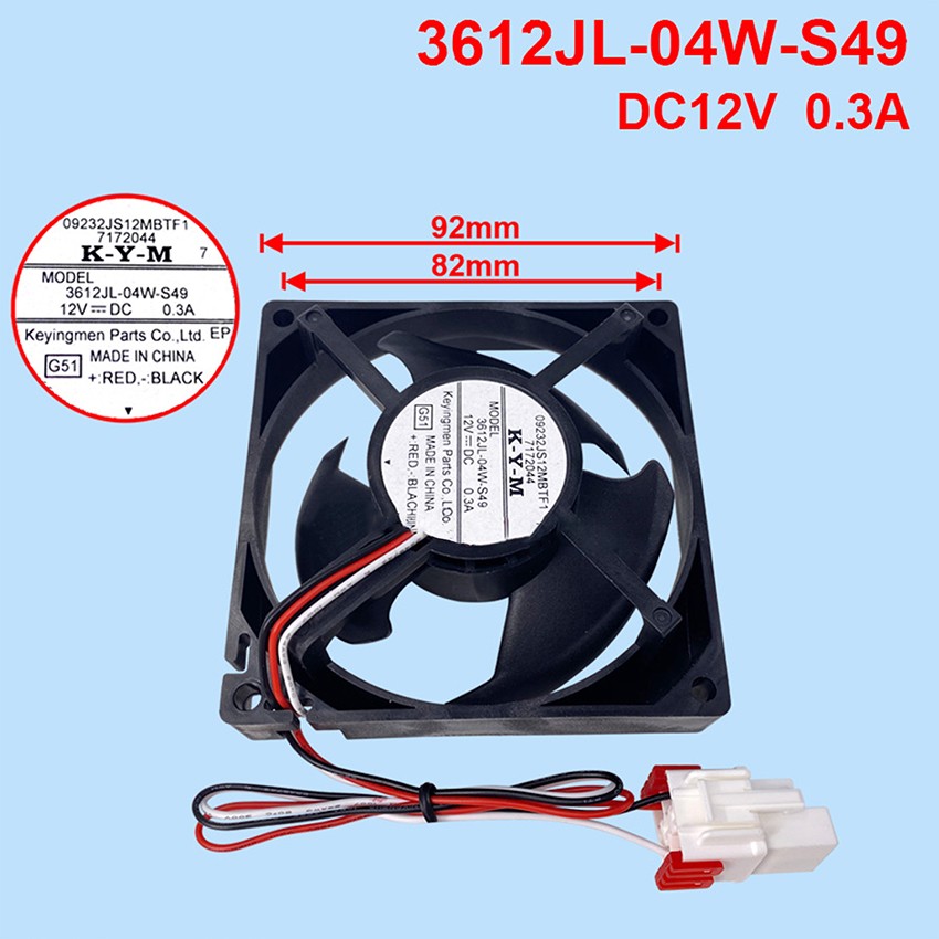 12V 0.3A 3612JL-04W-S49 Refrigerator Freezer Fan DC Fan for Samsung Refrigerator