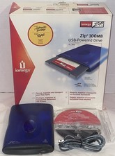 IOMEGA Zip 100 Z100USBS External USB Disk Drive with Box and Accessories