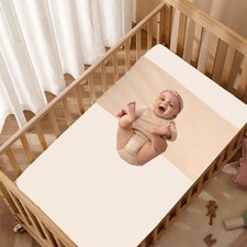 100 Mulberry Silk Crib Sleeve Sheet for Baby Hair, 22 Momme Silk Bassinet Sl...