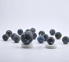 Galaxy Glass Marbles Set 18 Marbles 1 Shooter Marble Cosmic Speckled Glass