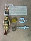 Recoil 1989 V1 G.I. JOE COBRA Vintage 100% Complete W/ File Card *READ