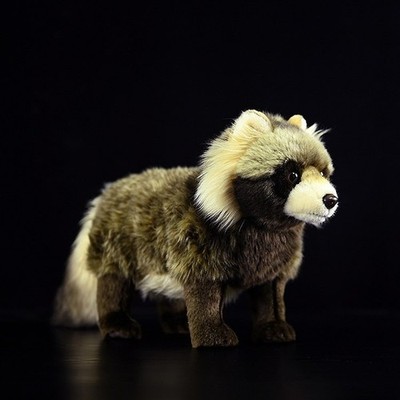 Realistic Tanuki Plush Toy 30cm Raccoon Dog Stuffed Doll Soft Animal Cuddly Gift