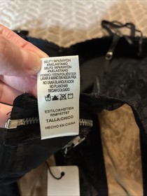 Hunter & Brown Black Corset Bra Top Size Small Lace Sexy Concert Club Festival