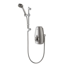 Aqualisa Aquastream Thermostatic Power Shower - Satin Chrome, Gravity Systems