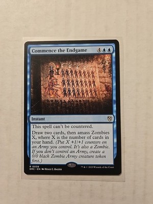 Commence the Endgame - Commander: Aetherdrift - LP - Rare - Instant 