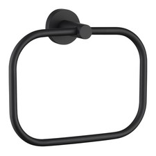 Stainless Steel Hand Towel Ring Storage Holder Wall Mount Matte Black