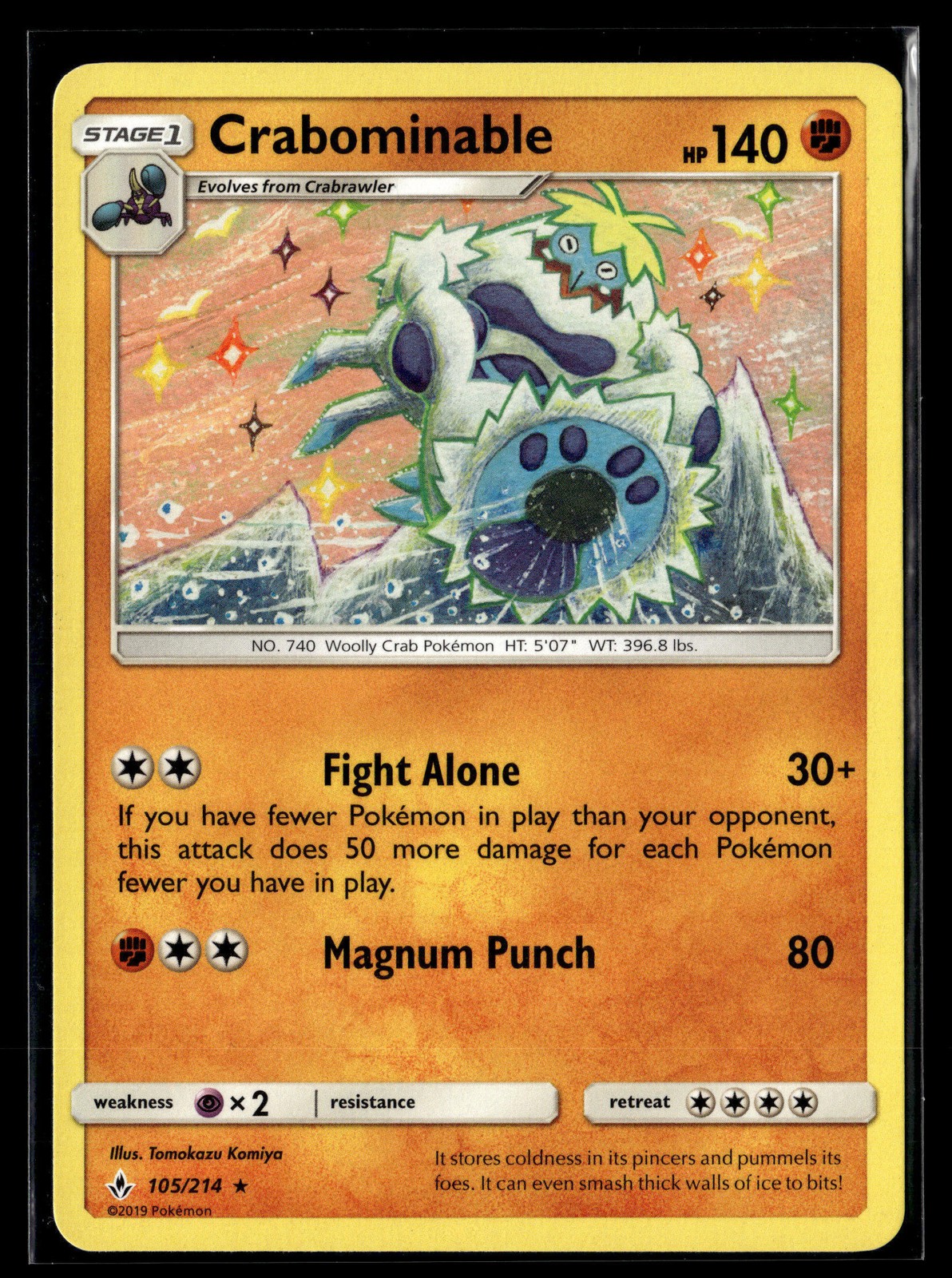 Pokemon TCG SM - Unbroken Bonds #105/214 Crabominable