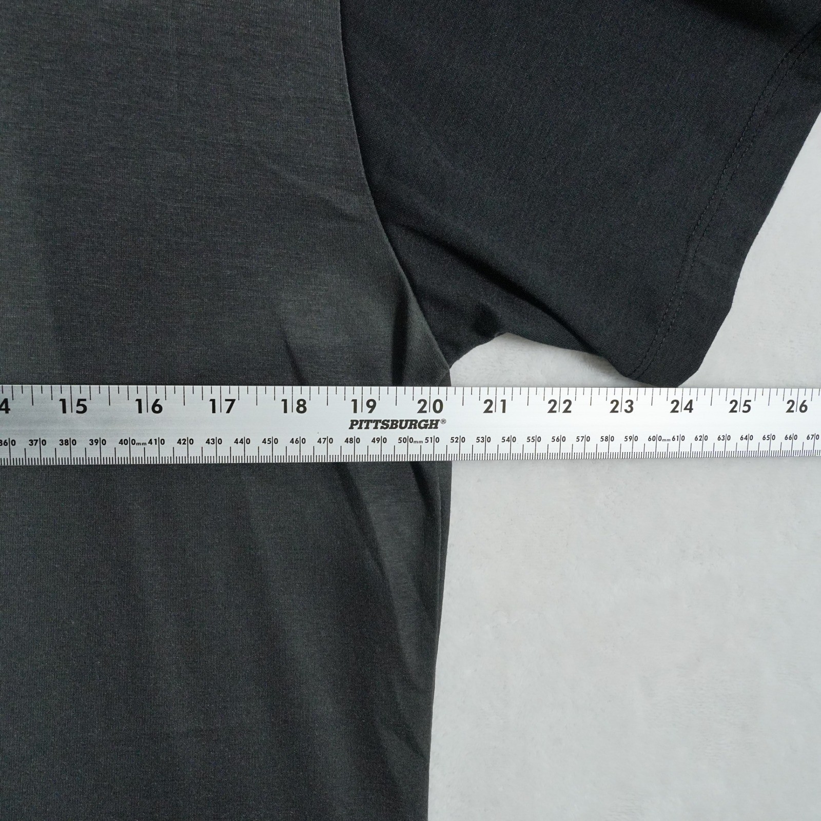 En Noir Mens Avant Grarde Monochromatic T-Shirt Black Made in USA 20x30 image 7