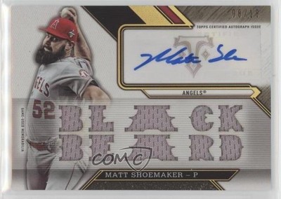 2016 Topps Triple Threads Relics /18 Matt Shoemaker #TTAR-MS1 Auto 5w7