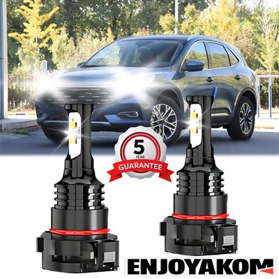 For Ford Escape 2007-2009 6000K LED Fog Light Bulb Conversion Kit High Power