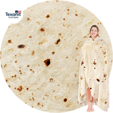 Burrito Tortilla Throw Blanket Birthday Gifts for Women Men Teen Boys Girls, Nov