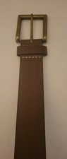 Cintura uomo in vera pelle marrone taglia 36