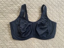 Syrokan Black High Impact Underwire Sports Bra Style A227 Size 44E