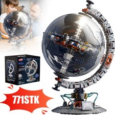 771 Teile Globus Bausteine Set mit Beleuchtun...