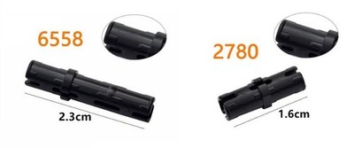 100 Stk Technic Pin Schwarz 2L 3L - Pin NEU - wie 2780 6558