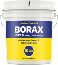 Raw Borax 10 lbs - 100 Pure, Unscented, Multi-Purpose Cleaner  Detergent...