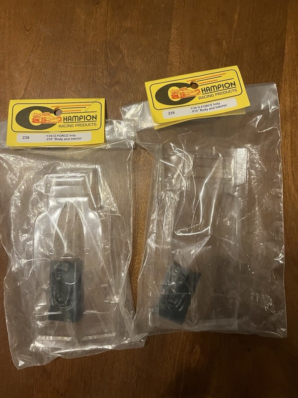 Champion - #239 - G-force Indy - 1/24 Slot Car Clear Body (2 Bodies)