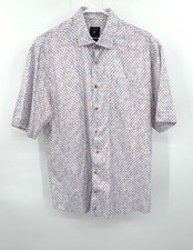 Johnnie O Top Shelf Button Up Shirt Men  s L Summer Surf