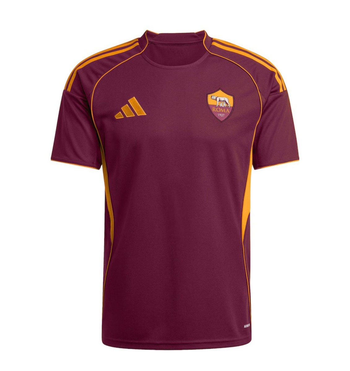 NWT ADIDAS AEROREADY AS ROMA 25/26 HOME JERSEY JP4184 BURGUNDY
