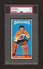 1964-65 TOPPS TALL BOYS #21 ED JOHNSTON  PSA 7