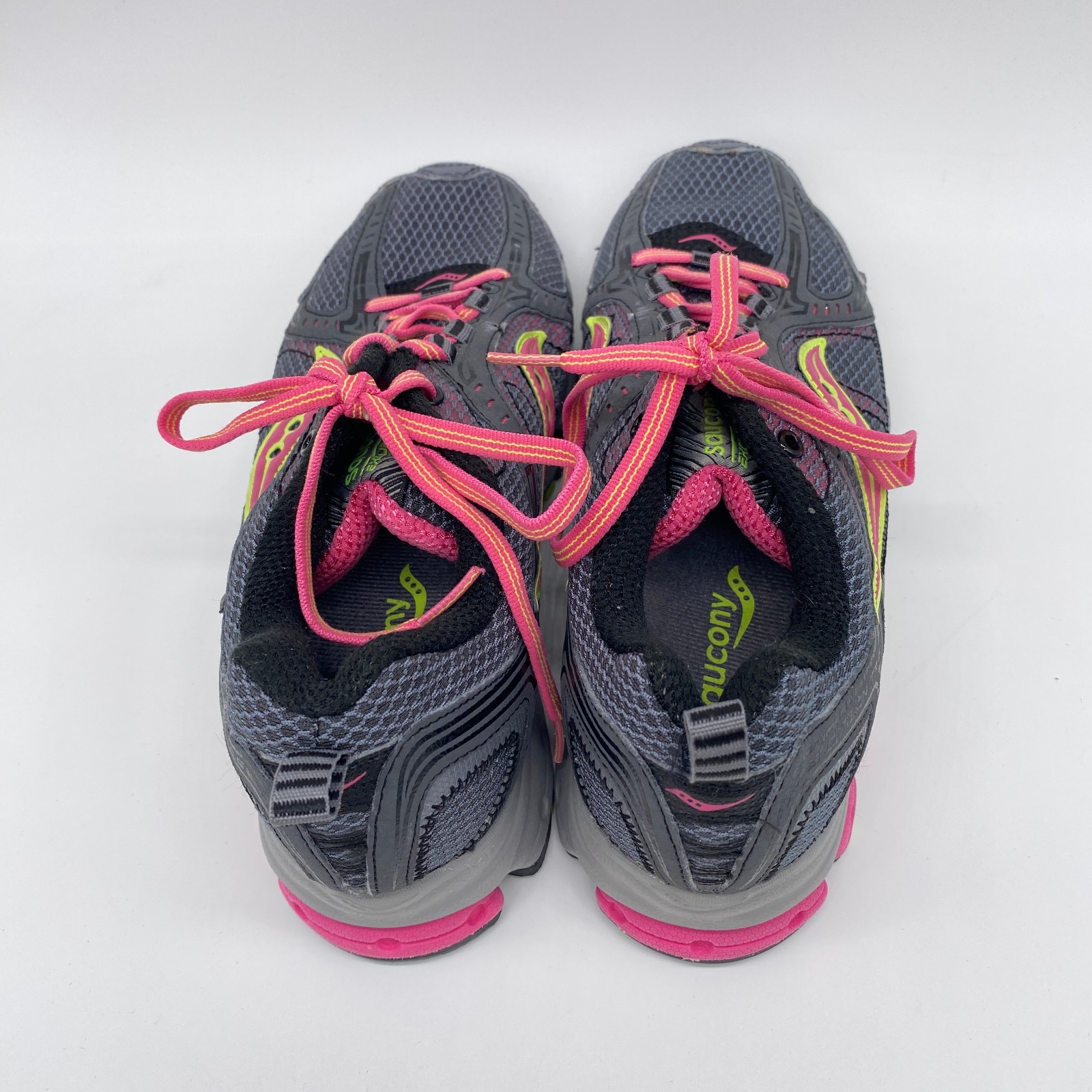 Saucony Excursion TR6 15107-17 Women's 8.5 Gray Pink Green Trail Running Shoe