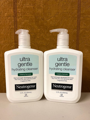 2 Neutrogena Ultra Gentle Hydrating Cleanser Creamy Formula 12 Oz. Each