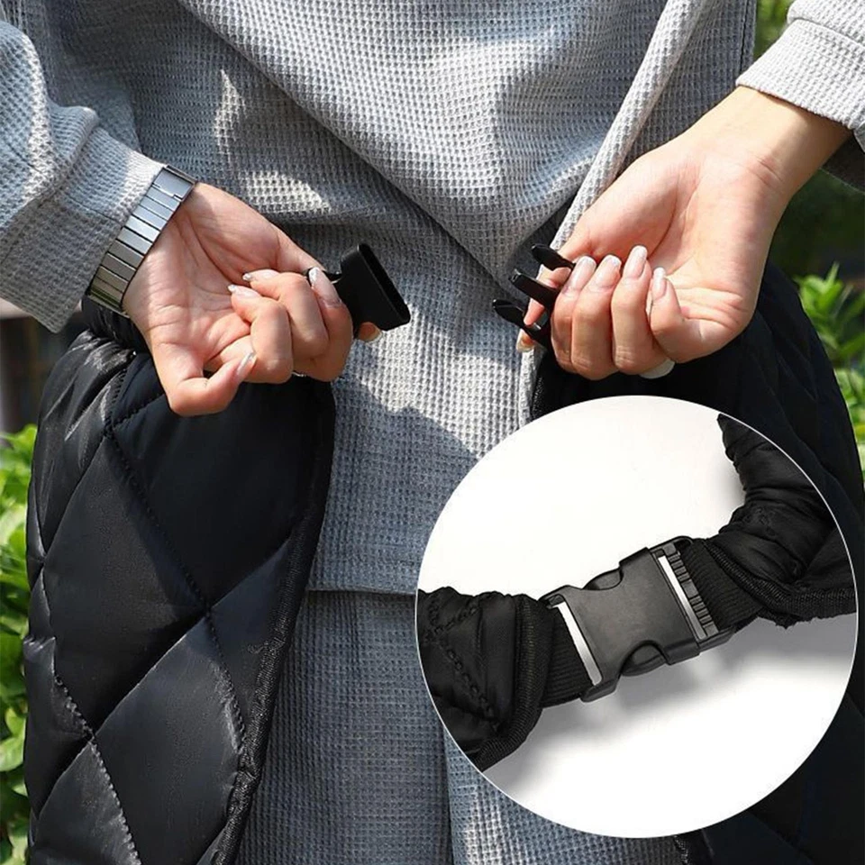 Cubierta de pierna de scooter a prueba de viento impermeable calentador invierno motocicleta pierna regazo  Foto 3 de 4