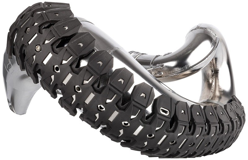 Protection d'echappement POLISPORT Armadillo noir pour pot de moto cross