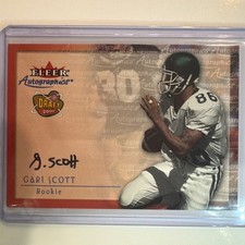 2000 Fleer Autographics Gari Scott Rookie Auto Card. rookie card picture