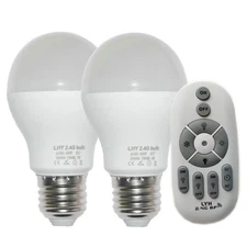 6W E27 Intelligent LED Ampoules Dimmable avec 2.4GHz sans fil 3-Zone Télécommande Cont...