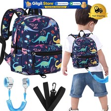 Navy Blue Mini Child Walking Harness with Anti-Lost Wrist Link for Toddlers