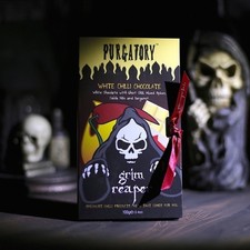 Grim Reaper Chocolate Hot Chilli Bar Milk Dark or White Chocolate 100g