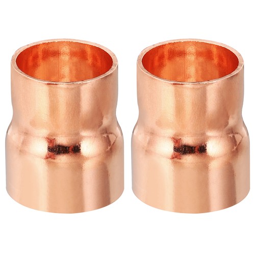 1" to 7/8" ID Copper Reducer 2pcs Reducing Coupling Fitting Pipe Tube Adapter