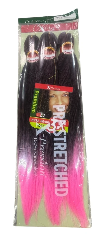 Cabello trenzado preestirado 3X 52" Sensationnel Xpression todos los colores Foto 2 de 4