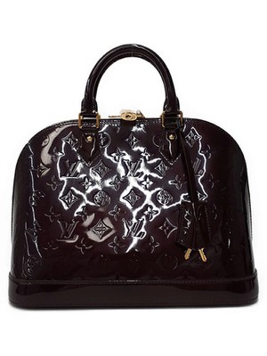 Louis Vuitton Monogram Vernis Alma PM M91611 Patent Leather Amarante