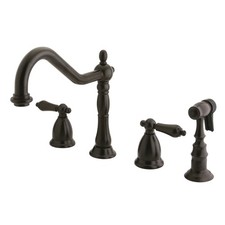 Kingston Brass KS1795 - Kitchen Faucet - Oil-Rubbed Bronze with sprayer NIB