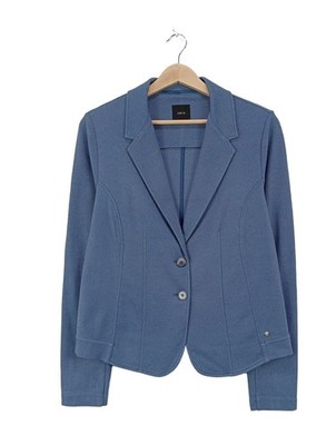 ZERO Klassischer Blazer Damen Blazer Gr. DE 38 blau Business-Look